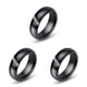 thumbnail image 4 of Minnieouse Anillo de circón Superficie lisa Blanco Negro Cerámica Estilo simple Anillos de acero de titanio Mujeres Pareja Amante Joyería Type1 NO1, 4 of 6