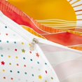 thumbnail image 3 of Homewish Minimalist Sun Twin Duvet Cover, Kids Cartoon Graffiti Twin Bedding, White Orange Red, Polka Dots Reversible 2pcs, 1 Duvet Cover and 1 Pillowcase, 3 of 5