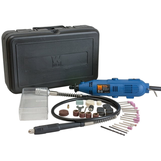 Kit de herramientas rotativas WEN 2305 con eje flexible y 80 accesorios