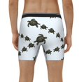 thumbnail image 4 of Salouo Sea Turtle Pattern Men's Boxer Briefs, Soft & Breathable Underwear Elastic Waistband Briefs for Men,1-Pack, 4 of 7