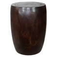 thumbnail image 1 of Strata Furniture 20x15" Traditional Monkey Pod Wood Merlot End Table in Walnut, 1 of 6