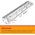 thumbnail image 2 of Bouclier Thermique de Remplacement 41cm pour Ultar, Blooma, Outback, Kenmore, Master Forge, Perfect Flame, Diffuseur de Flamme en Acier Inoxydable Pièce de Rechange pour Barbecue à Gaz, 2 of 5