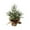C, variant on PuSpu 12-inch Lighted Tabletop Christmas Tree Small Artificial Christmas Tree Mini Christmas Tree With Red Berry Pinecones And Burlaps Base Ideal For A Home Christmas Ornaments