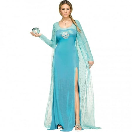 Adult size Ice Queen - Blue Frozen Costume Regular or Plus - 4 sizes