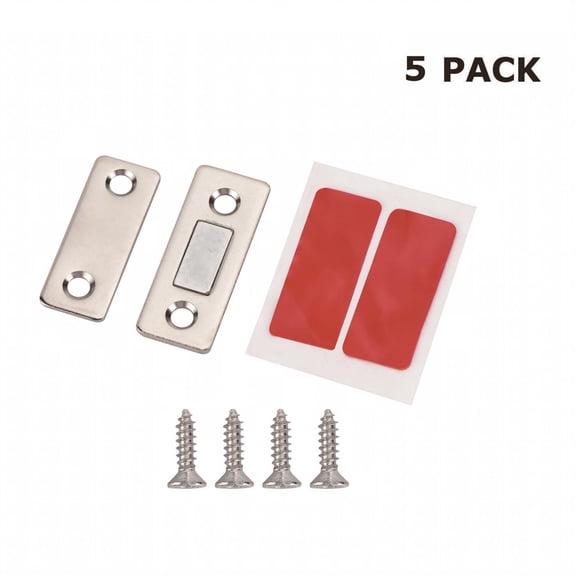 Hyper Tough Cabinet Magnetic Catch Five-Pack for Secure Cabinet and Drawer