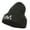 Olive, variant on Halloween Howl Embroidered Long Beanie - Maroon OSFM