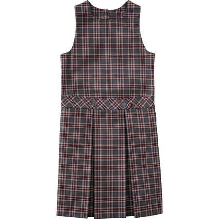 Classroom School Uniform Drop Waist Girls Regular Dress 5P4942, 7, Navy