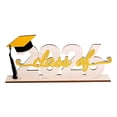 thumbnail image 2 of Desktop Ornament Decor Class of 2026 Graduation Decoration Wooden Table Centerpiece Sign Congrats Grad Keepsake Prop for High School College Tabletop Decoration,Desk Accessory,Resin Ornament,Ceramic, 2 of 5
