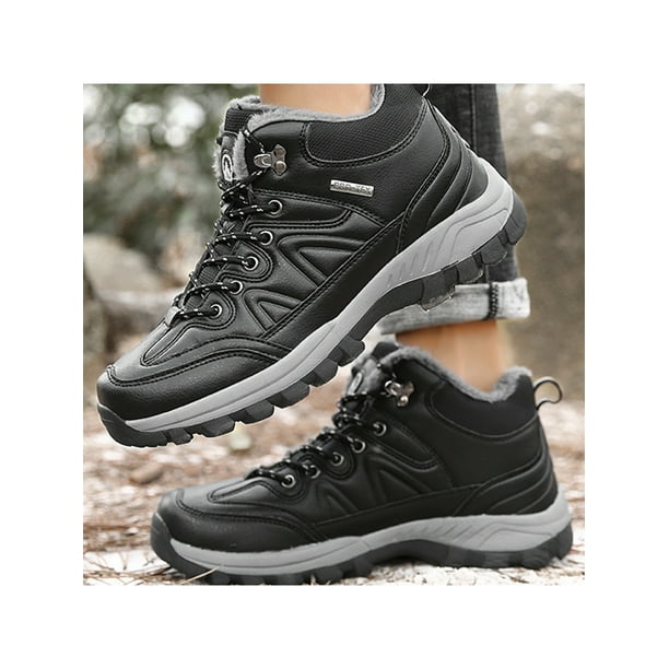 Black sales trekking shoes