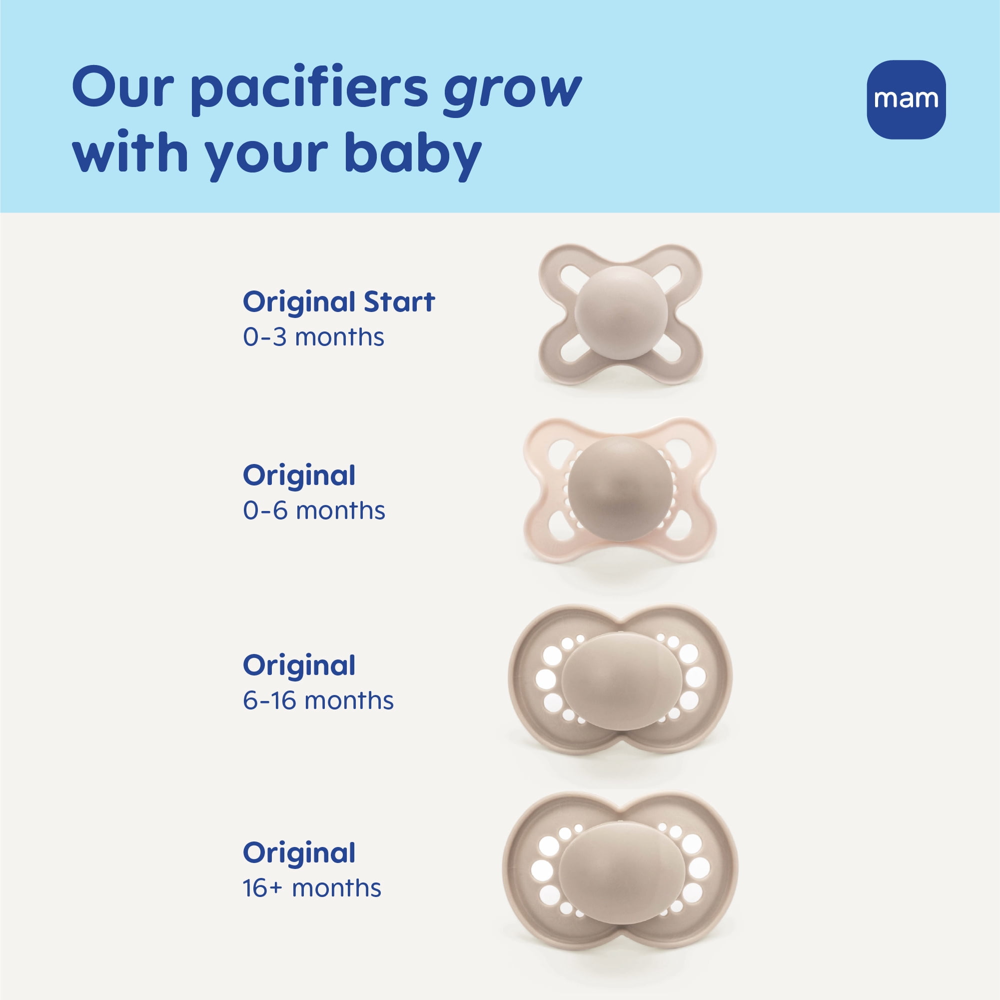 MAM Original Matte Pacifier, Assorted Colours 0-6 Months
