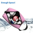 thumbnail image 4 of Uemuo Rose Red Pattern Portable Toiletry Bags with Handle, Waterproof travel Make up Bags for Women, Large Capacity Travel Cosmetic Bags, 4 of 9
