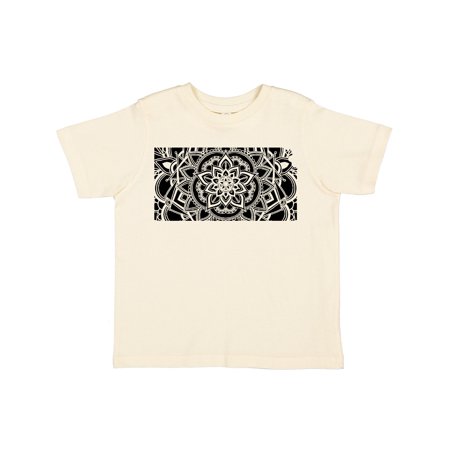 

Inktastic Kansas Silhouette Mandala Gift Toddler Boy or Toddler Girl T-Shirt