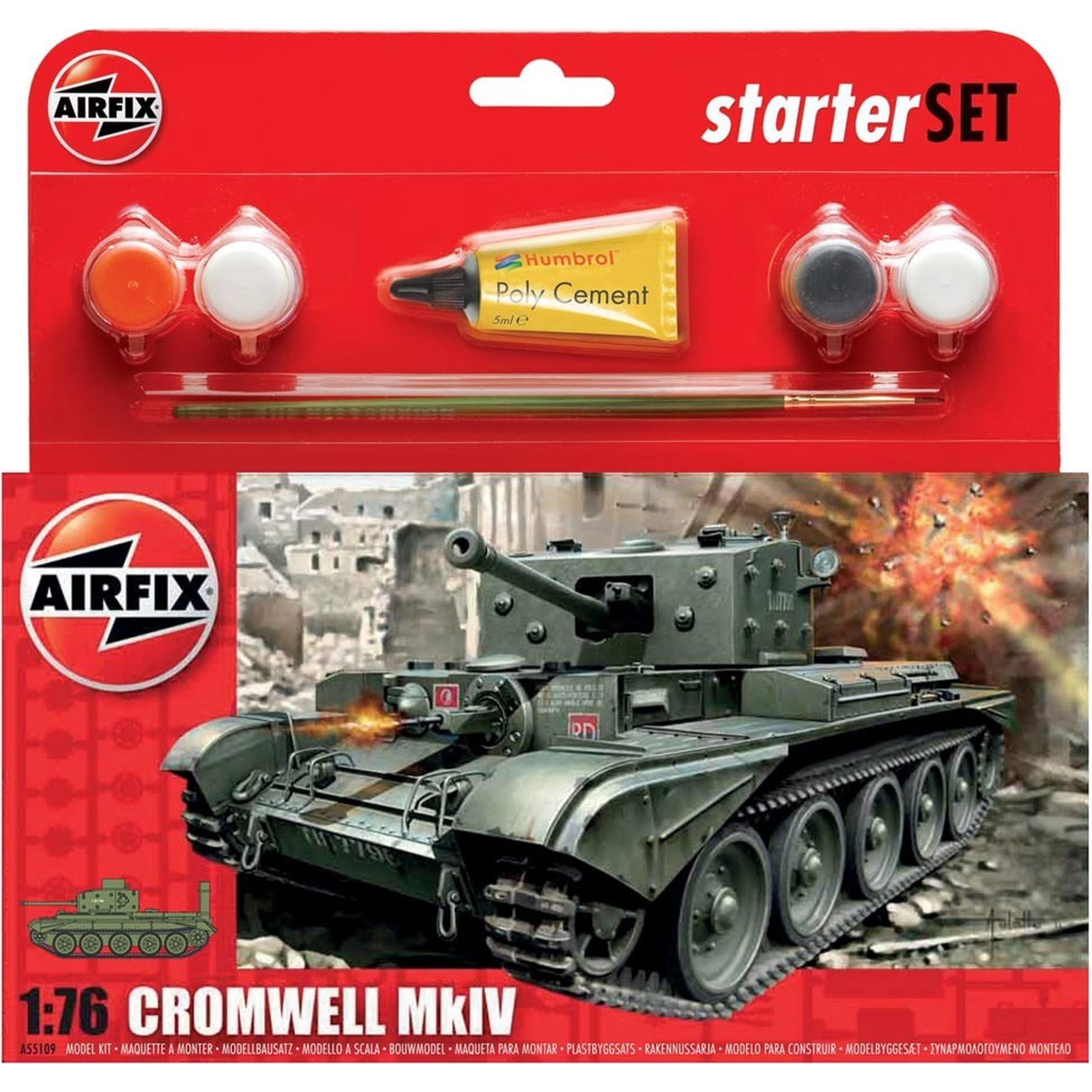 by Airfix 1:76 Scale Airfix Cromwell MkIV Starter Gift Set