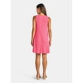 thumbnail image 2 of Time and Tru Women's Sleeveless Ribbed Swing Dress, Sizes XS-XXXL, 2 of 4