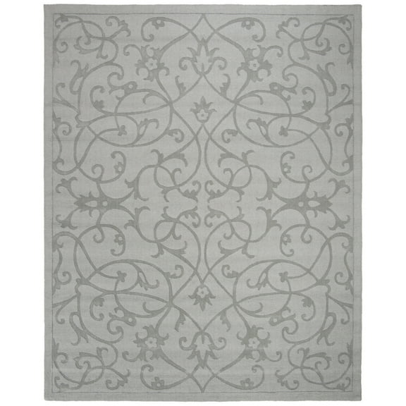 SAFAVIEH Impressions Clarisse Geometric Wool Area Rug, Grey, 5' x 8'