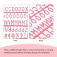thumbnail image 4 of Felt Board Letters, 680 Characters Rose Red 3/4" Letters Numbers Symbols Changeable Plastic Message Boards 4Pcs, 4 of 6