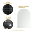 thumbnail image 3 of TEHOME Chrome Arched Medicine Cabinet, 24x36 inches, Recessed/Surface Mount, 3 of 15