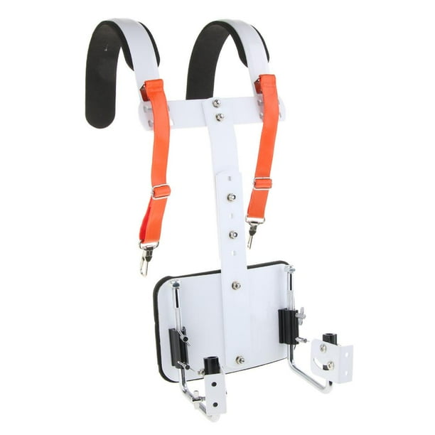 Snare Drum Carrier Bass Drum Shoulder Strap Harness Percussion Instrument Belt, White