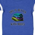 thumbnail image 4 of Inktastic Life's Better with Books Boys or Girls Baby Bodysuit, 4 of 5
