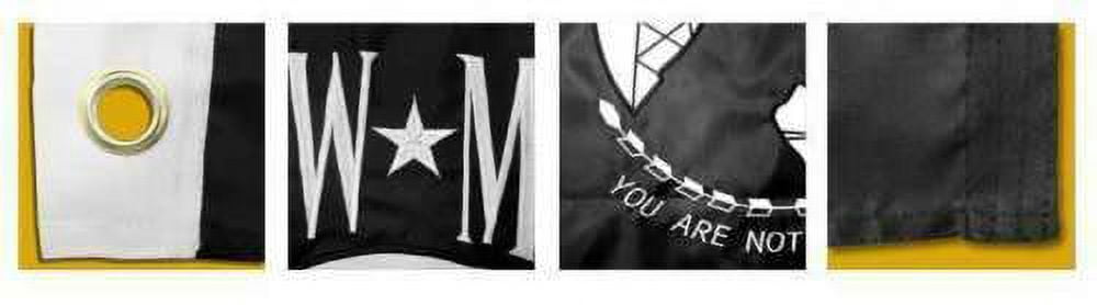 3x5 POW MIA POWMIA 3'x5' EMBROIDERED Sewn Flag USA SHIPPER 210D-S RIOHIO