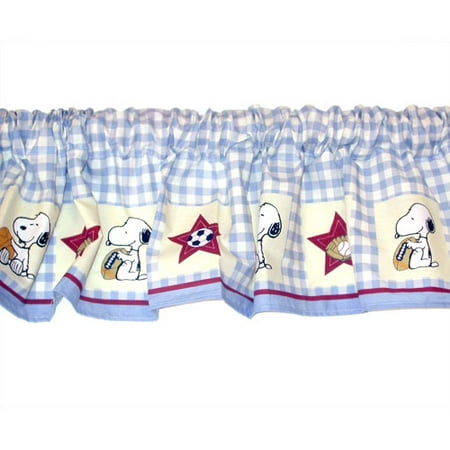 Bedtime Originals by Lambs & Ivy - Champ Snoopy Window Valance