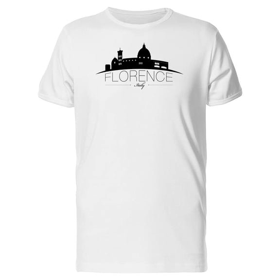 Florence Italy Black Skyline Tee Men's -Image by Shutterstock