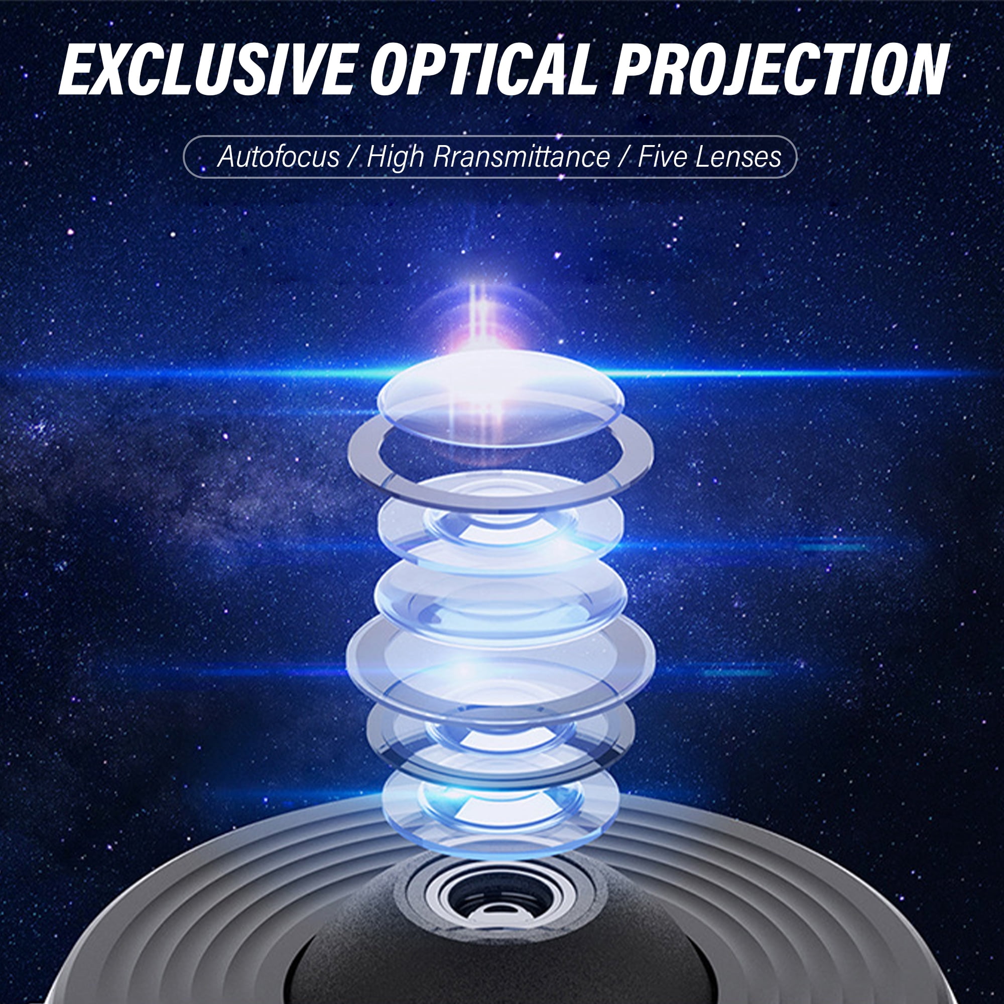 Luces Decorscion De Planetas, Planetarium Star Projector with 12 Planet Discs, Bedroom Starry Sky Night Light Projector Lamp (White)