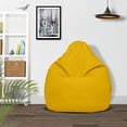 thumbnail image 2 of Ample Decor Leatherette Bean Bag Cover (No Filling), Ideal for Children and Teenagers - Yellow, 2 of 6