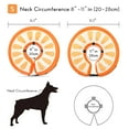thumbnail image 4 of Clearance!MIDOG Adjustable Polyester Neck Brace Collar for Cat & Dog, Dog Cone Collar for Small Medium Large Dogs After Surgery, Medium, Orange, 4 of 8