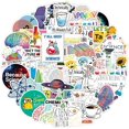 thumbnail image 3 of 50 Pcs Student Science Experiments Stickers| Physics Chemistry Biology Laboratory Experiments Waterproof Vinyl Stickers For Water Bottles Laptop Lugga, 3 of 5