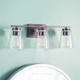 thumbnail image 2 of Safavieh Grezler 3 Light Wall Sconce, Orb/Clear, 2 of 7