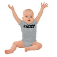 thumbnail image 3 of Hashtag Boss Cute Bossy Babies Romper Boys or Girls Infant Baby Brisco Brands 24M, 3 of 6
