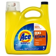 Ace Simply Oxi Boost + Ultra Stain Release Liquid Laundry Detergent, Refreshing Breeze Scent, 137 fl oz, 96 Loads