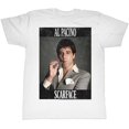 thumbnail image 1 of Scarface Al Pacino Framed Adult White T-Shirt, 1 of 2