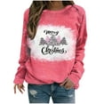 thumbnail image 2 of Qiopertar Femmes Décontracté Manches Longues Col Rond Hauts Chemises Amples Blouse Imprimé Saint-Valentin Chandail en Molleton Graphique Liquidation Livraison Gratuite à Moins de 5$ jusqu'à 90 % de Réduction, 2 of 4