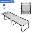thumbnail image 3 of Tumbona Plegable Costway Playa Portátil Gris 189 x 59 x 40 cm, 3 of 9