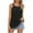 Black, variant on YYDGH Tank Top for Women Loose Fit Sleeveless Neck Halter Tops Dressy Casual Pleated Eyelet Summer Cami Shirts Blouse White S