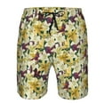 thumbnail image 3 of Logiee Lilies Flowers Print Mens Swim Trunks Quick Dry Board Shorts,Breathable Hawaii Beach Shorts Swimwear Bathing Suits-Large, 3 of 6