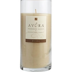 Cedar Glass Candle - MANDARINA DUCK COOL BLACK ONE 7.5 inch GLASS PILLAR SCENTED CANDLE. COMBINES PATCHOULI, CEDARWOOD, YLANG-YLANG, ROSE, LAVENDER & ORANGE. BURNS APPROX. 110 HRS. By MYSTERIA SCENTED