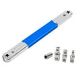 thumbnail image 3 of Llave de extensión descentrada, herramienta manual, resistente, premium, multifuncional, juego de llaves de extensión de alcance estrecho para taller Azul mejorado, 3 of 8