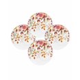 thumbnail image 7 of 13 Inch Round Placemats Set of 4, Thanksgiving Flowers Non Slip Heat Insulation PP Table Mats, Farmhouse Autumn Floral Leaves Washable Place Mats for Kitchen Dining Party Table Decor, 7 of 7