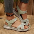 thumbnail image 4 of TAGOLD Women's Sandals,Women's Fashion Casual Summer Style Solid Color Thick Bottom Beach Mouth Wedge Slippers, 4 of 5