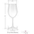 thumbnail image 2 of Reusable Plastic Stemmed Wine Glasses 4 Pack – 12 oz Tritan Unbreakable Wine Glasses, 2 of 7