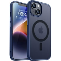 Entronix Phone Case Compatible with Magsafe for Apple iPhone 13 Magnetic Case, Heavy Duty Slim Dual Layer Shockproof Magnetic Case for Apple iPhone 13, Navy