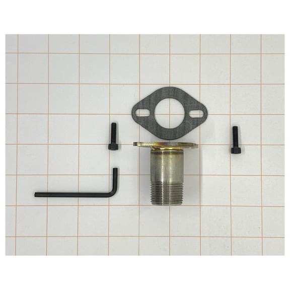 for Firman Generator or Any Generator with a Model NO.68 Cover Plate Generator 3/4" NPT ( Pipe Taper) Steel Exhaust Extension only