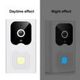 thumbnail image 4 of Nkmbld 1080p Wireless Video Doorbell Camera, Intelligent Visual Doorbell Night Light HD Wireless Wifi Mobile APP Voice Intercom Mobile Detection Monitoring Doorbell, White, 4 of 9