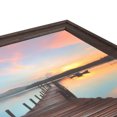thumbnail image 5 of ArtToFrames 22" x 28" Walnut Picture Frame, 22x28 inch Brown MDF Poster Frame (WOM-4106), 2 Pack, 5 of 8
