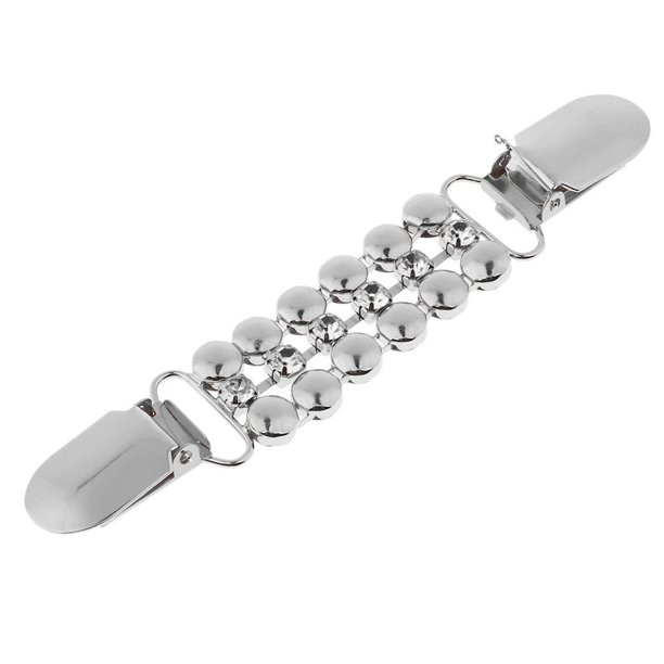 Sweater Cardigan Clip Elegante en apariencia de Cardigan Suéter Clip Collar Clip - 1-Plata Plata Magideal Sweater Cardigan Clip