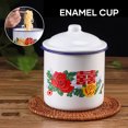 thumbnail image 2 of VALINK Nostalgic Chinese Enamel Cup with Lid Creative Instant Noodle Bowl Large Capacity Literary Tea Mug, 2 of 7