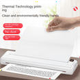 thumbnail image 2 of Printer Inkless Portable A4 Thermal Printer Portable Home Office Bluetooth Wireless Handheld Printer, 2 of 8